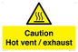 WM16559: Caution Hot vent / exhaust