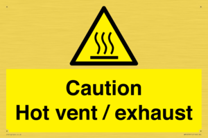 WM16559: Caution Hot vent / exhaust