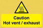 WM16559: Caution Hot vent / exhaust