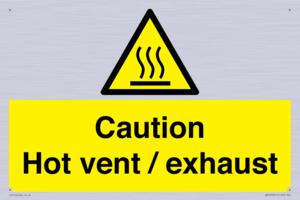WM16559: Caution Hot vent / exhaust