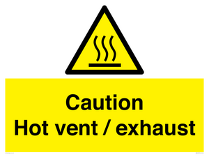 WM16559: Caution Hot vent / exhaust