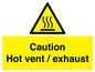 WM16559: Caution Hot vent / exhaust