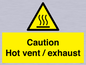 WM16559: Caution Hot vent / exhaust