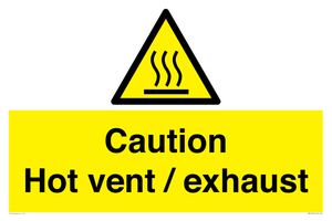 WM16559: Caution Hot vent / exhaust