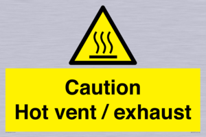 WM16559: Caution Hot vent / exhaust