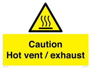WM16559: Caution Hot vent / exhaust