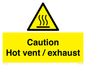 WM16559: Caution Hot vent / exhaust