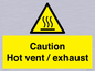 WM16559: Caution Hot vent / exhaust