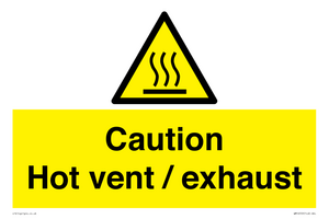 WM16559: Caution Hot vent / exhaust