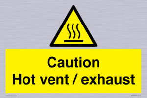 WM16559: Caution Hot vent / exhaust