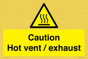 WM16559: Caution Hot vent / exhaust