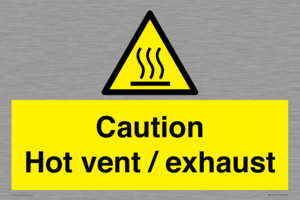 WM16559: Caution Hot vent / exhaust