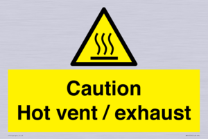 WM16559: Caution Hot vent / exhaust