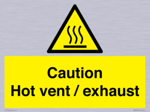 WM16559: Caution Hot vent / exhaust