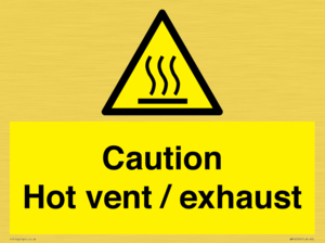 WM16559: Caution Hot vent / exhaust