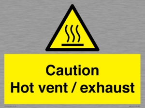 WM16559: Caution Hot vent / exhaust