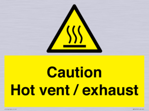 WM16559: Caution Hot vent / exhaust