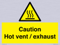 WM16559: Caution Hot vent / exhaust