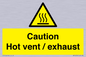 WM16559: Caution Hot vent / exhaust