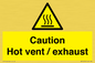 WM16559: Caution Hot vent / exhaust