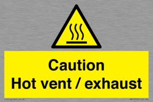 WM16559: Caution Hot vent / exhaust