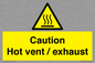 WM16559: Caution Hot vent / exhaust