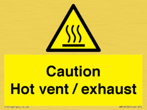 WM16559: Caution Hot vent / exhaust