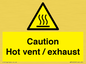 WM16559: Caution Hot vent / exhaust