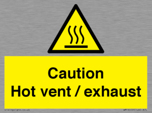 WM16559: Caution Hot vent / exhaust