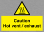 WM16559: Caution Hot vent / exhaust