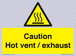 WM16559: Caution Hot vent / exhaust