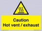 WM16559: Caution Hot vent / exhaust