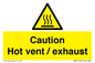 WM16559: Caution Hot vent / exhaust