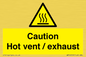 WM16559: Caution Hot vent / exhaust