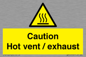 WM16559: Caution Hot vent / exhaust