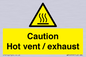 WM16559: Caution Hot vent / exhaust