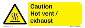 WM16559: Caution Hot vent / exhaust