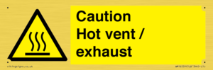 WM16559: Caution Hot vent / exhaust