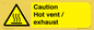WM16559: Caution Hot vent / exhaust