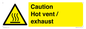 WM16559: Caution Hot vent / exhaust