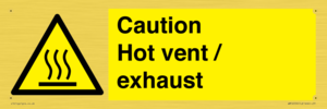 WM16559: Caution Hot vent / exhaust