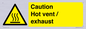 WM16559: Caution Hot vent / exhaust