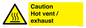 WM16559: Caution Hot vent / exhaust