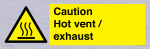 WM16559: Caution Hot vent / exhaust