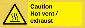 WM16559: Caution Hot vent / exhaust