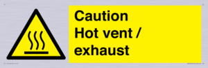 WM16559: Caution Hot vent / exhaust