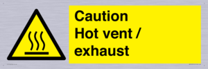 WM16559: Caution Hot vent / exhaust