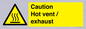 WM16559: Caution Hot vent / exhaust