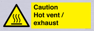 WM16559: Caution Hot vent / exhaust