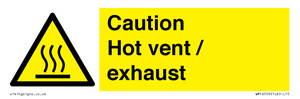 WM16559: Caution Hot vent / exhaust